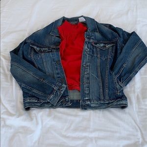 vintage Urban Renewal red sleeveless turtleneck